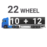 22 Wheel (10+12) Truck & Trailer Tyre Pressure Monitoring System