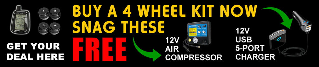 TYREDOG™ Latest Generation Tyre Pressure Monitoring Kits