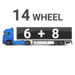 14 Wheel (6+8) Truck & Trailer Tyre Pressure Monitoring System